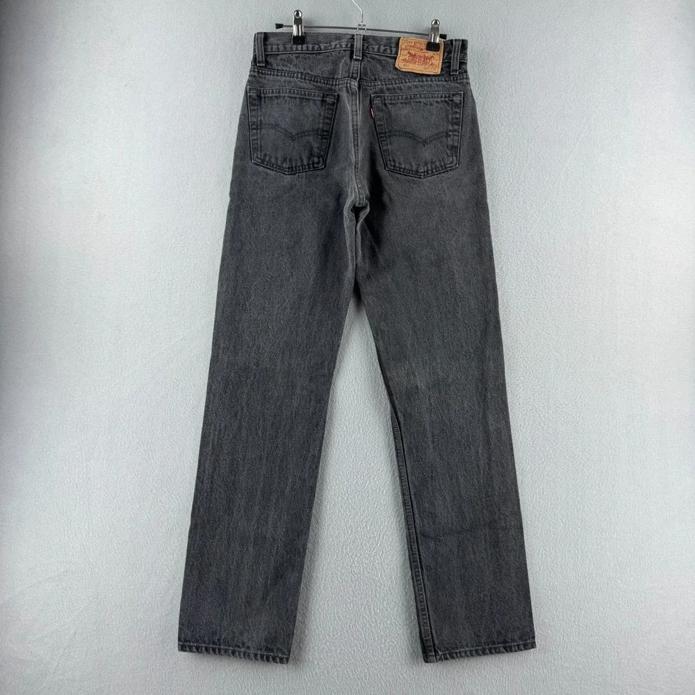 Vintage Levis Jeans Mens 29x32 (Fits 28x30) Black‎ 501 Straight 90s Made in USA